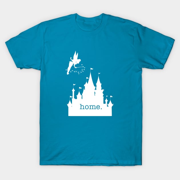 Castle Home shirt with Tinkerbell T-Shirt by RunDisney